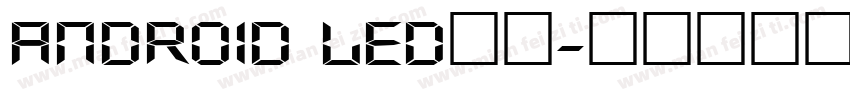 Android LED数字字体转换